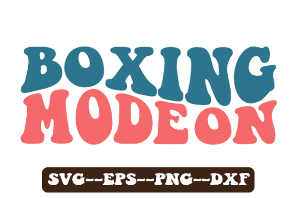 Boxing MODE on Retro Wavy Svg: Graphics for Crafts and Content
