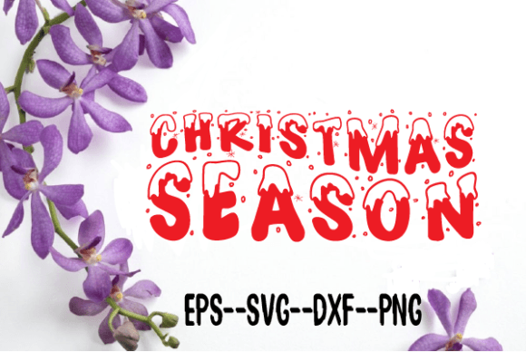 CHRISTMAS SEASON Retro Wavy Svg: Graphics & Crafts Fusion