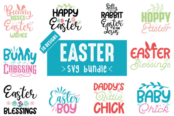 Easter SVG Bundle Vol.10: Graphics for Crafts