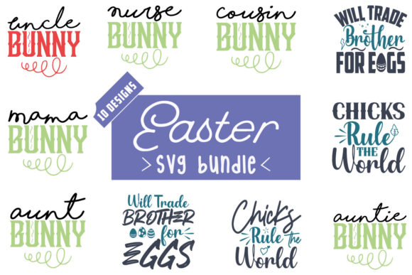 Easter SVG Bundle Vol.20: Graphics for Crafts