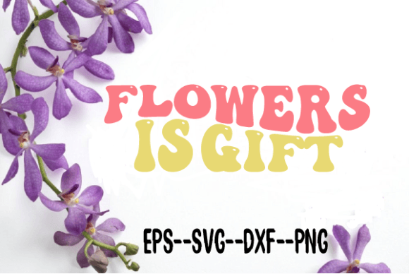 Flowers Retro Wavy Svg: Graphics for Crafts and Creative Projects