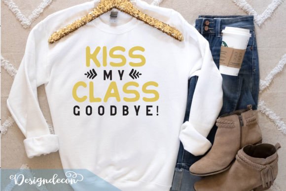 Kiss My Class Goodbye Graduation SVG: Graphics for Crafts & Local Branding