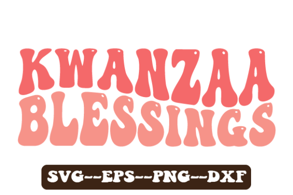 Kwanzaa Retro Wavy Svg for Crafts & Graphics