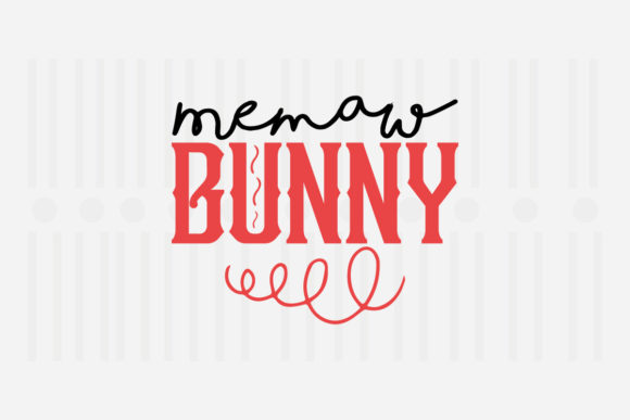 Memaw Bunny Easter SVG: Graphics for Crafts & Content